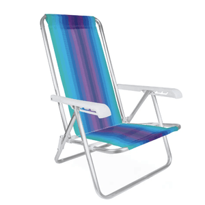 Cadeira de Praia Reclinável MOR 4 Posições Alumínio