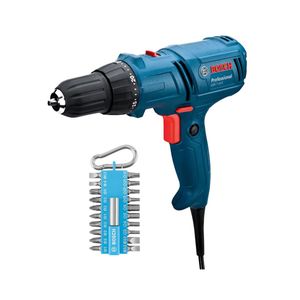 Parafusadeira Furadeira GSR 7-14E 220V 400W Kit C/20 Bits Azul Bosch