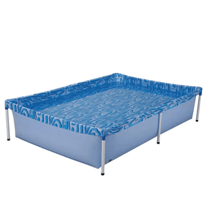 Piscina Infantil Armação Retangular 1000L Azul Mor