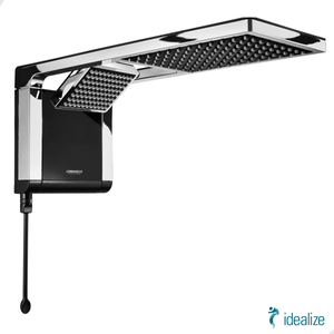 Chuveiro Acqua Duo Preto Cromado 127V 5500W Lorenzetti