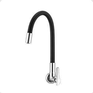 Torneira Cozinha Parede Gourmet Bica Movel Loren Flex Black 1178 B27 DN15/DN20 Lorenzetti